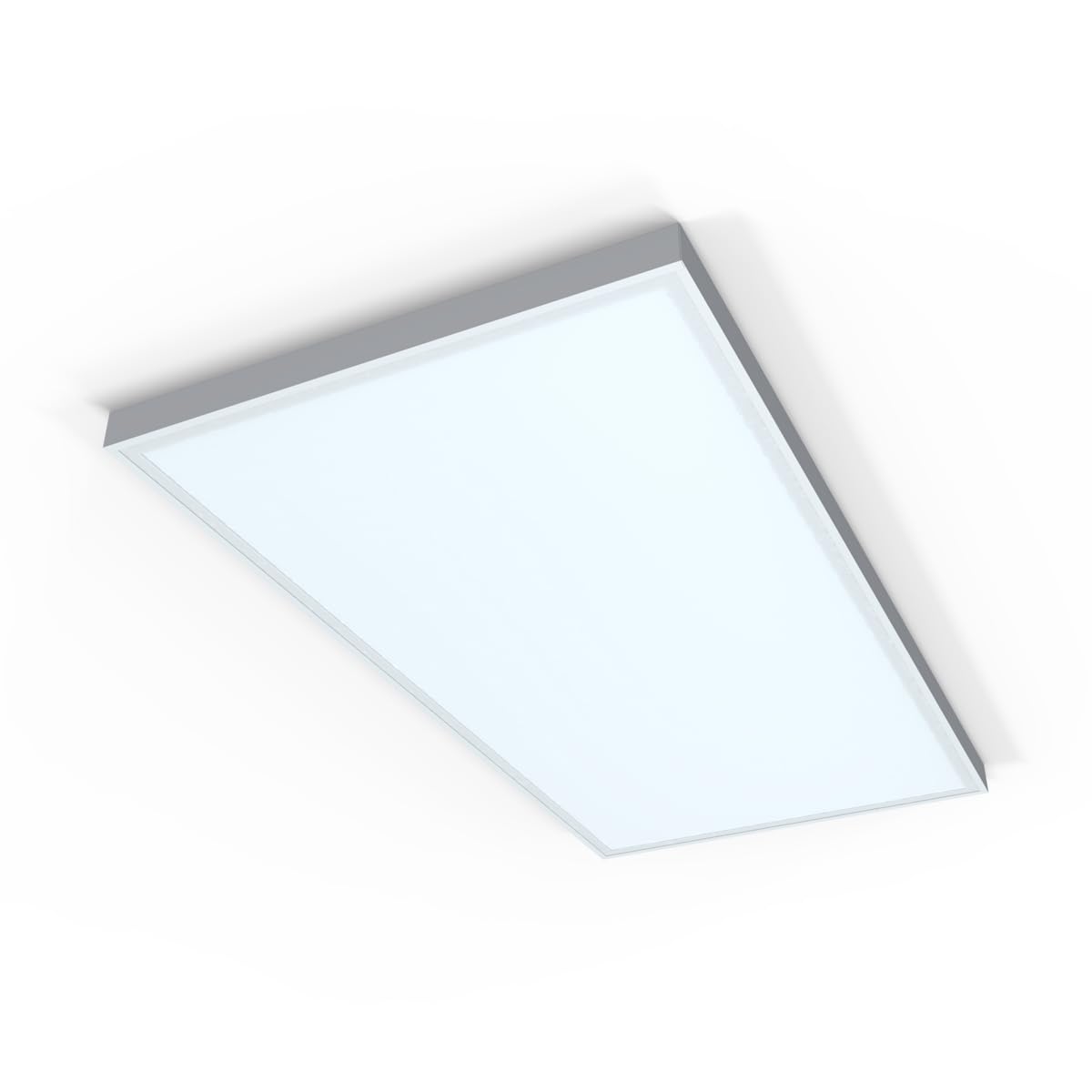Simple Lighting® 1200x600mm Surface Mounted LED Panel Light, 60W, 6000 Lumens, CCT Adjustable (3000K/4000K/6000K), 65mm, Backlit, Commercial Ceiling Panel