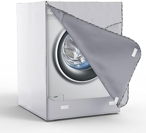 AKEfit Washing Machine Cover, Waterproof and Dustproof Washer Dryer Cover for Front Loading H39 D33 W27 inch