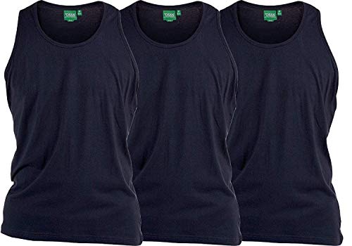 Gilets longs en coton King Taille D555 pour homme lot de 3 débardeurs confort