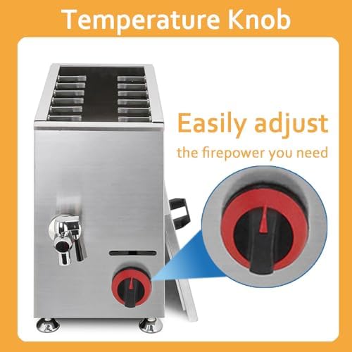 21L Commercial Deep Fryer - Adjustable Temperature Cheese Hot Dog & Sausage Grill, Large Capacity for Perfectly Fried Corn Dogs & Fried Sausages