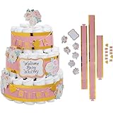 It’s a Girl Diaper Cake Decorating Kit – 12 Pieces