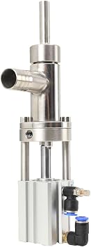 Filling nozzle heads, 304 Stainless Steel Pneumatic Filling Nozzle Head Parts for Liquid Paste Fillin g Machine 1000ml Capacity for Beverages, Sauces and So On