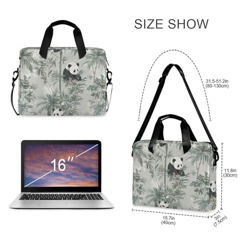 Maletín para portátil con diseño Panda Tropical 15.6 pulg miniatura 5
