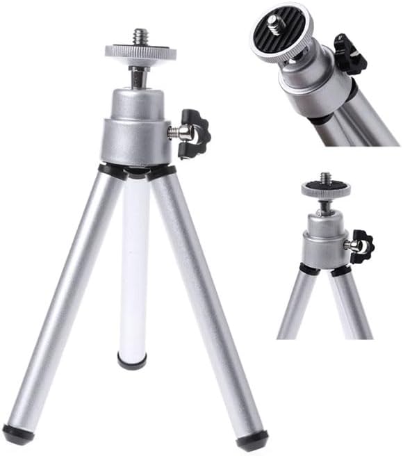 REFLEX CAMERA Lightweight Extendable Mini Tripod 5.9-7.9in – Aluminum Desktop Table Stand for Smartphone, GoPro, Webcam – Portable, Adjustable, Stable Video & Photo Shooting