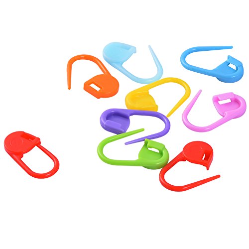 Outus 104 Pieces Locking Stitch Markers Knitting Stitch Counter Multi-Colored Crochet Stitch Needle Clip With Compartment Box #TOP4