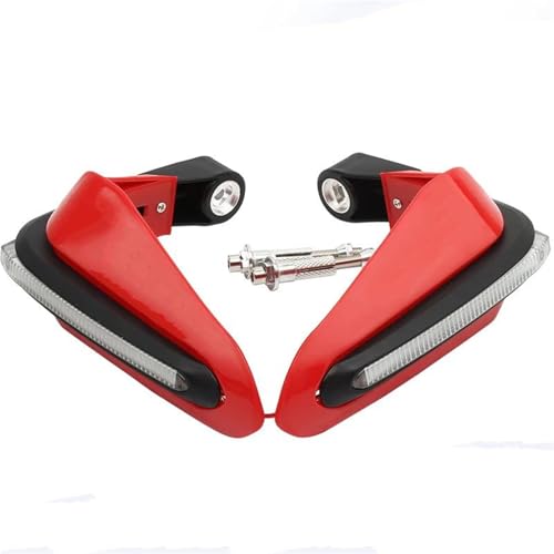 BHYYDS Für Moto APRILIA PEGASO 650 SXV SR 150 RSV RSV4 RS50 TUONO V4 RS 125 SR 50 RS 50 Motorrad-Handschützer Motorrad Handschutz(Rot)