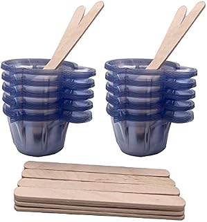 Mixing Cup 100pk ,40ml Epoxy Resin Mixing Cups, Clear Disposable Plastic Cups for Mixing Paint, Epoxy, Resin Crafts DIY with 20 Pack Wooden Stirring Sticks
