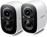 LongPlus 5MP 3K Window Camera for Home Security, 2.4G 5G WiFi Wireless Window Security Camera with Night Vision, Human/Car Detection, Two-Way Audio,24/7 Recording (White (05))