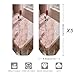 VstaDank Rose Gold Marble Ankle Socks 5 Pairs Fashion Invisible Low Cut Sock for Adult Casual Short Sock Soft Cozy No Show Socks