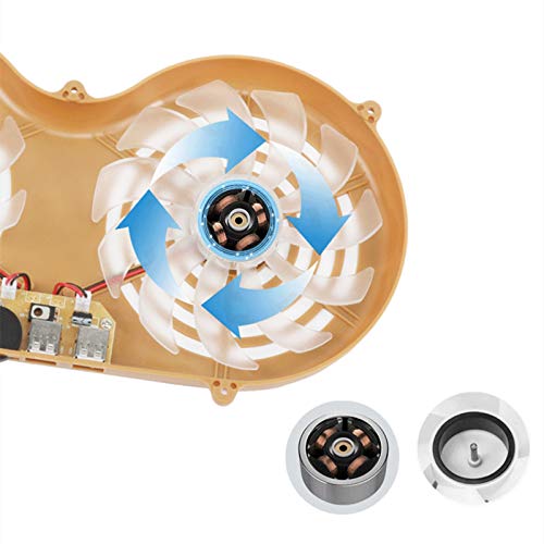 Base de refrigeración para laptop con ventiladores y estructura de bambú miniatura 6