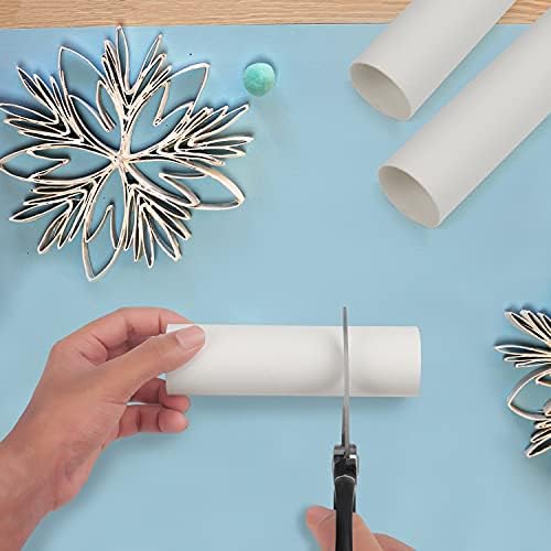 Belle Vous 24 Pack White DIY Crafts Cardboard Tubes - 10, 15 & 25cm / 3.94, 5.9 & 9.84 inches - Thick Empty Craft Paper Roll - Tube Rolls for Art & Craft Creations, Classroom Activities & Projects