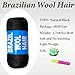 4 Roll Natural Black Brazilian Wool Hair Yarn for Jumbo Braids Braiding Hair for Soft Faux Locs Goddess Locs Hair Extension Senegalese Twist Crochet Hair for Black Women (Natural Black, 4Roll)