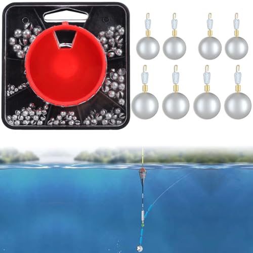 Fishing Weights and Sinkers Set for Carp Fishing, Coarse Angling, 148g Box, Assorted Weights