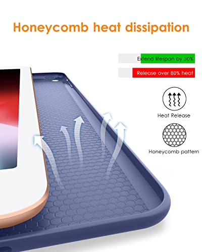 Dtto Ipad Air 1St Edition Case, (Not For Ipad Air 2 And Air 3) Ultra Slim Lightweight Smart Trifold Stand With Flexible Soft Tpu Back Cover [Auto Sleep/Wake], Navy Blue #TOP4