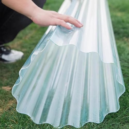 Matériau de toiture imperméable transparent 1,5mm en tôles ondulées anti-UV