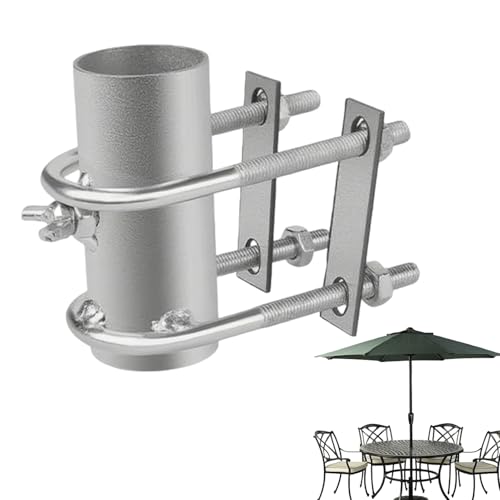 Porte-Parapluie pour Balustrade de Terrasse - Fixation Réglable Pour Parasol | Support Portable Pour Piscine Balcon Jardin Camping Plage Activités Extérieures