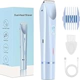 sianova BloomShave 2-in-1 Damen Körperrasierer，IPX7 wasserdichter, tragbarer Elektrorasierer für Gesichtsbehaarung, Augenbrauen und Körperbehaarung