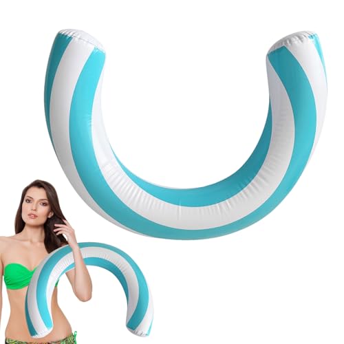 Curved Inflatable Pool Noodles, Inflatable Swimming Pool Floats, Strong and Flexible Pooling Toy, Foldable Sport Training Helper, Portable Summer Float, for Outdoor Pools Beach Lake Exercise