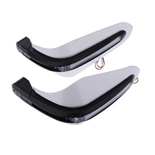 Kokiya 1 Par de Protetor de Mão de Motocicleta com Capa Protetora Universal de, Branco