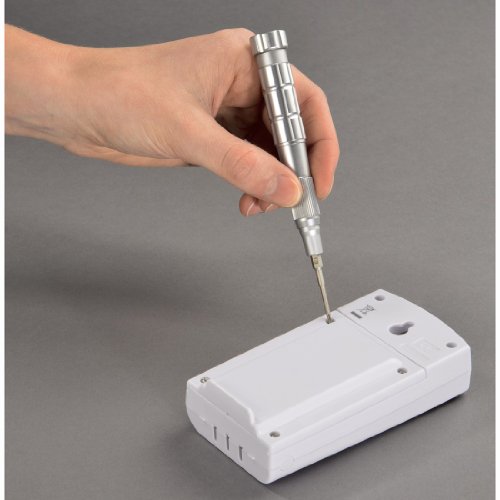 Hama, Set di cacciaviti universali, utilizzabili anche con apparecchi Apple, 10 punte a taglio, a croce, Torx, Pentalob, Argento (Silber)