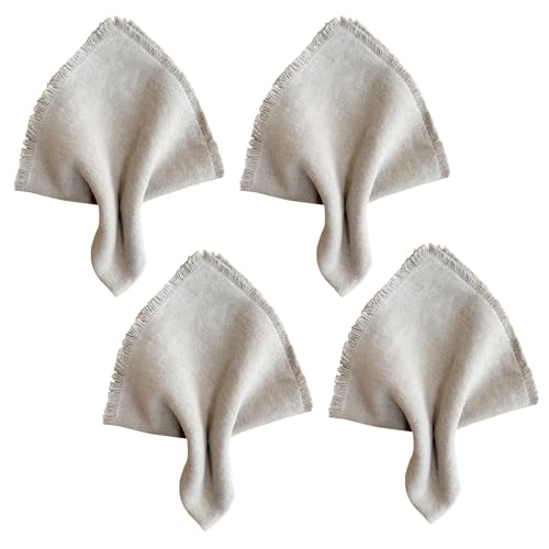 Servilletas de Lino 100% Set de 4, 18 x 18 pulg miniatura 4