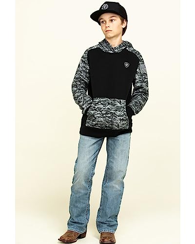 Ariat Male Patriot Hoodie Black Digi Camo Small #TOP5