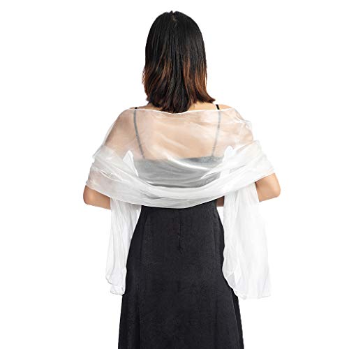 jieGorge Accesorio, Las mujeres Vestido de Noche de la Boda Chal Color Sólido de la Fiesta Chal Bufanda de las Mujeres Envoltura, Ropa de Zapatos y Accesorios (D Tamaño Libre)