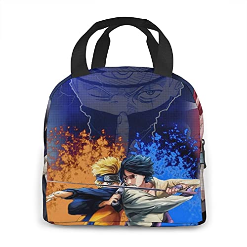 Sumfeels Shippuden Sasuke Insulated Cooler Lunch Bags For Women Men Kids Adult Teens Leakproof Reusable Portable Cute 3D Print Lunch Bag Summer Holiday Tote Bag For Beach, One Size #TOP3