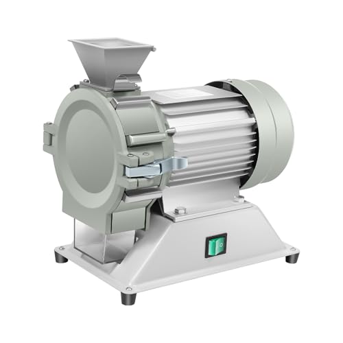 Electric Micro Plant Grinding Machine, 110V Mesh Soil Crusher Pulverizer, 1400r/m Grain Mill Grinder with 10 Blades & 3 Screen Meshes for Restaurants Research Institutes Supermarkets