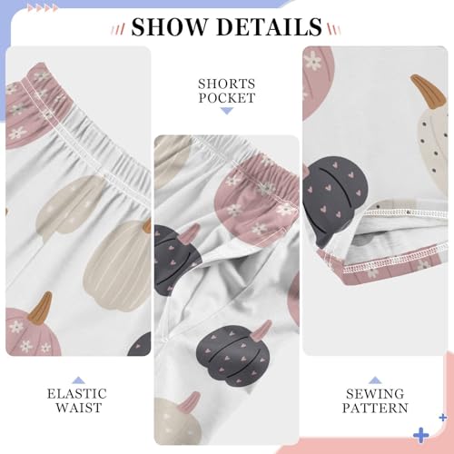 Boys' Pants Cute Boho Pumpkin Long Bottoms Jogger Pants Elastic Waist Trousers with Pockets S-XL4