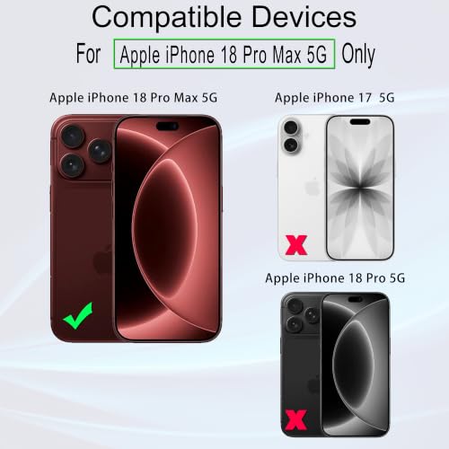 Image of Ibywind for iPhone 18 Pro Max 5G Screen Protector,2-Pack,9H Hardness Tempered Glass with Camera Lens Protector,Easy Installation Tool,Bubble-Free,Fingerprint Unlock,Anti-Shatter,Anti-Scratch