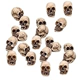 Happyyami 20pcs Halloween Skull Ornament Wrought Iron Flower Pot Desktop Decoration Miniture Decoration Decoraciones para Pasteles Mini Flower Pots for Crafts Halloween Party Table Confetti