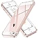 ivoler Funda para iPhone SE 2016 / 5S / 5, Carcasa Protectora Antigolpes Transparente con Cojín Esquina Parachoques, Suave TPU Silicona Caso Delgada Anti-Choques Case