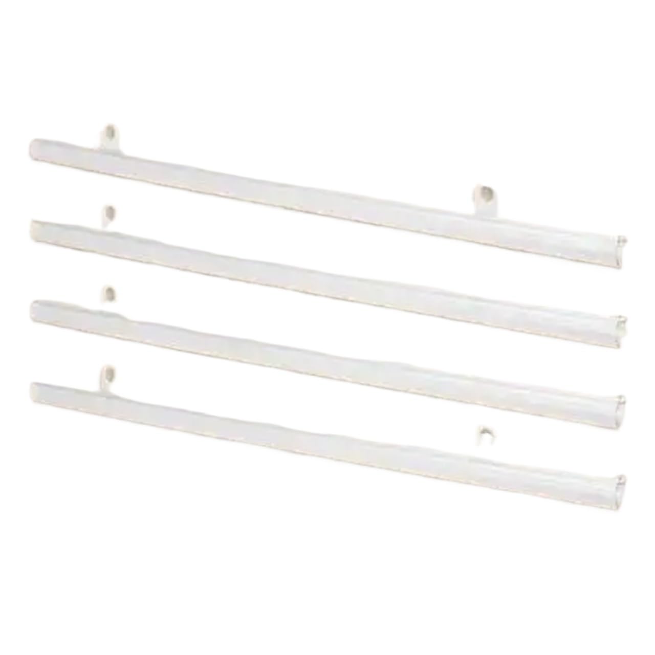 Dhyuacn One Color Pvc Poster Hanger Rails 10Pcs Poster Poles Rail Pvc Hanging Rod For Advertising Displays Easy Installation Sturdy Design Strip Mount