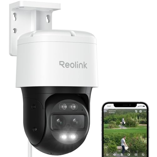 Reolink 4K PTZ Telecamera PoE Esterno a Doppio Obiettivo, 6X Zoom Ibrido, Panoramica a 355° e...
