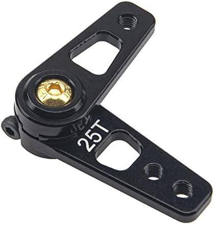 1Pcs Vgoohobby Metal 25T Servo Horn Adjustable 25 Teeth Steering Servo Arm Server Compatible with Axial SCX10 90046 Recat HSP Traxxas TRX-4 1/10 RC Crawler Car Airplane Boat