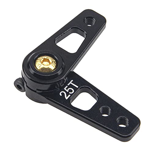 1Pcs Vgoohobby Metal 25T Servo Horn Adjustable 25 Teeth Steering Servo Arm Server Compatible With Axial Scx10 90046 Recat Hsp Traxxas Trx-4 1/10 Rc Crawler Car Airplane Boat #TOP22