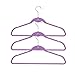 BriaUSA Cascade Hangers Purple Steel Swivel Hooks -Slim, Sturdy Saves You Extra Space - Set of 10
