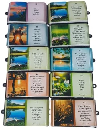 Imã De Geladeira Personalizado Com Frases Religiosas Bíblia Salmo...