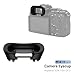 JJC Camera Eyecup Eyepeice Viewfinder for Sony A7 IV A7M4 A7R V A7R5 A1 A1 II A7S III A7S3 A9 III Cameras, Soft Silicone Eye Cup Replacement of Sony FDA-EP21 Eye Cup