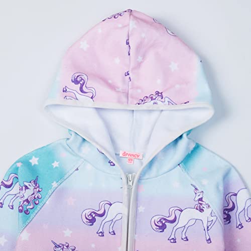 QPANCY Girls Fleece Jackets Zip Up Hoodie Kids Fall Winter Warm Sweatshirts Clothes with Pockets3