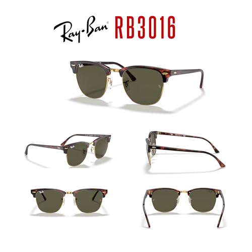 Image of Ray-Ban RB3016 CLUBMASTER Sunglasses For Men For Women +BUNDLE with ACCESSORY EYEWEAR KIT
