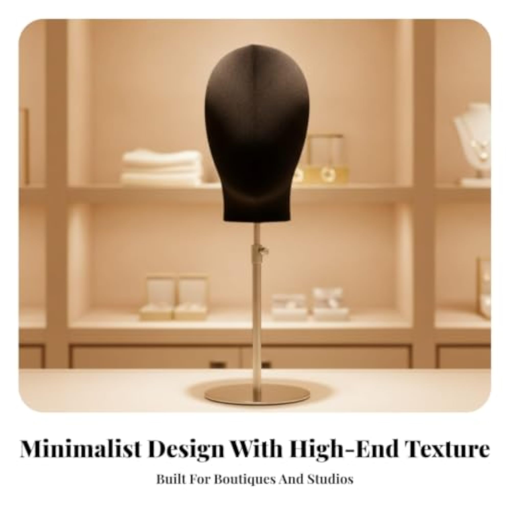 Adjustable Head Stand for Hairpieces
