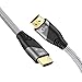 QING CAOQING Cavo HDMI 2.1 Ultra High Speed 48Gbps Supporta 8K@60HZ, Cavo HDMI 8K Compatibile con Fire TV, 3D, funzione Ethernet, 8K UHD, Xbox/PlayStation/PS3 PS4/PC/Computer e Monitor -1m