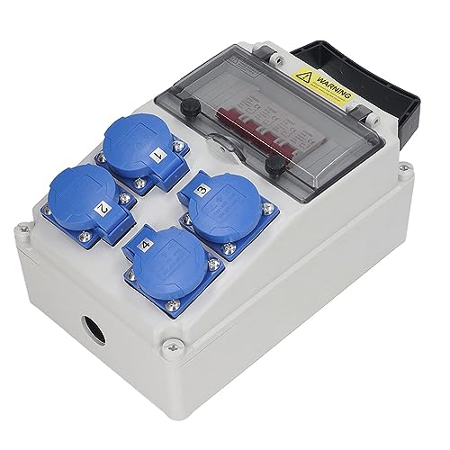 Distribuidor de Energia para Exterior, Caixa de Soquete Industrial Móvel Pré-prendida Portátil à Pro