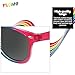 YLOIJO Rainbow Sunglasses 3 Pcs Classic Vintage Rectangle Rainbow UV Protection Gradual Change Sunglasses for Women Men Daily Decoration Pride Fashions Accessory