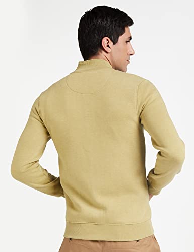Image of Amazon Brand - Symbol Men Cotton Blend High Neck Fleece Sweatshirt