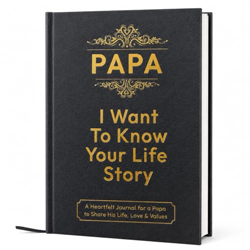 Journal en cuir Papa I Want to Know Your Life Story, cadeau idéal de fête des pères