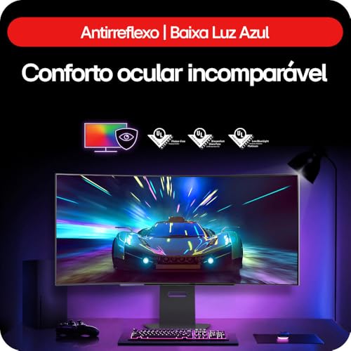 Monitor Gamer LG UltraGear OLED Curvo – Tela OLED 45”, QHD, HDR400 True black, 240Hz, 0,03ms (GtG),