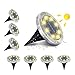 Produktbild AMBOTHER A-SL-01 Solar Bodenleuchten, 8 LEDS Solarleuchten Solarlampen Gartenleuchten für Außen, 3000K Warmweiß Solarlicht Garten Licht, IP65 Wasserdicht für Rasen, Patio, Hof, 8er Pack